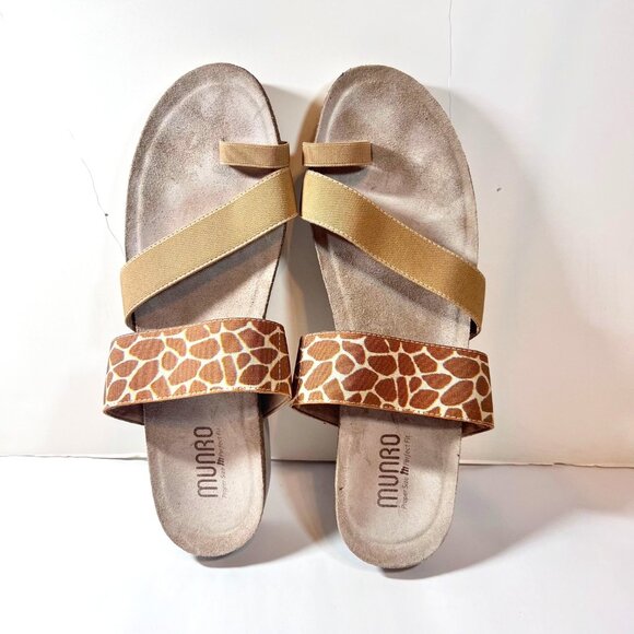 Munko American Walking Wedge Propre Size, Perfect Fit 11 SS-Tan/Giraffe Print - Picture 5 of 16